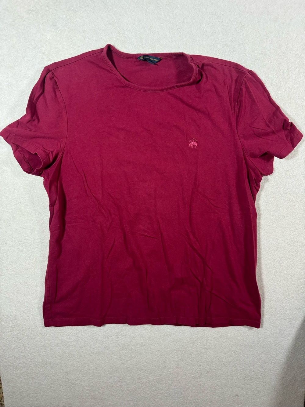 Brooks Brothers Women’s Crew Neck Tee in Berry